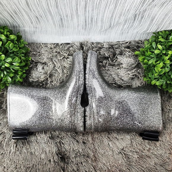 JELLY BEANS Silver Glitter Tradon Rain/Snow Boots - Picture 2 of 7